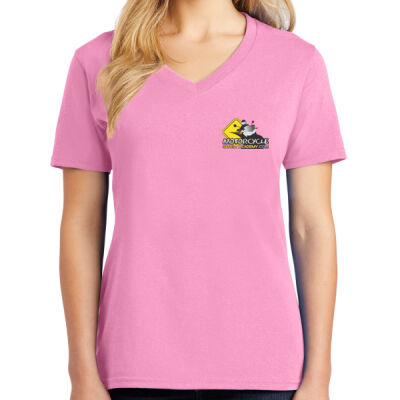 Port & Company Ladies Core Cotton V Neck Tee Thumbnail