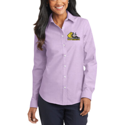 Port Authority Ladies SuperPro Oxford Shirt Thumbnail